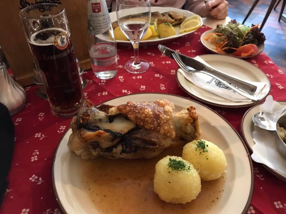 Food or beer moment in Rothenburg