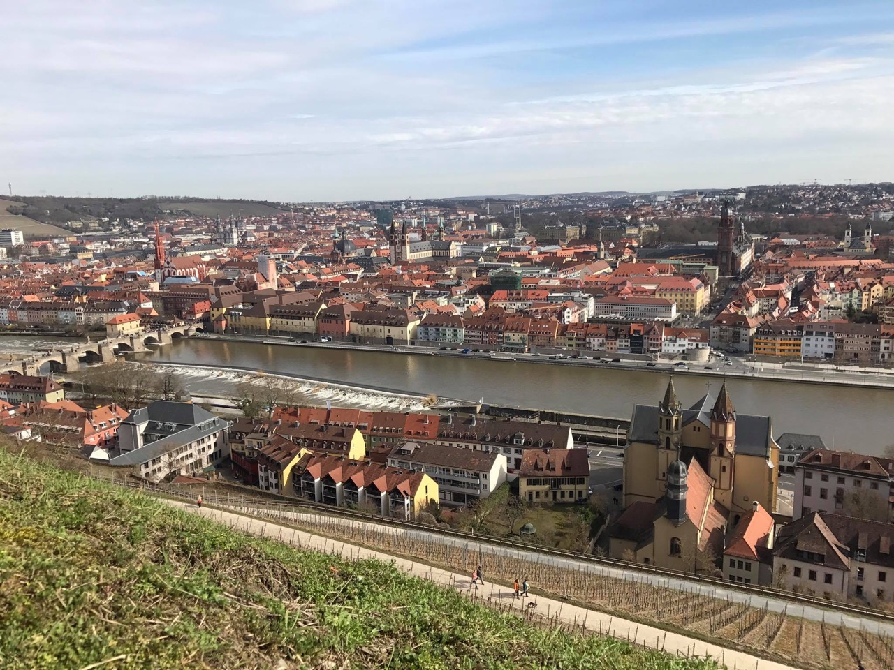 Blick auf Main und Würzburg