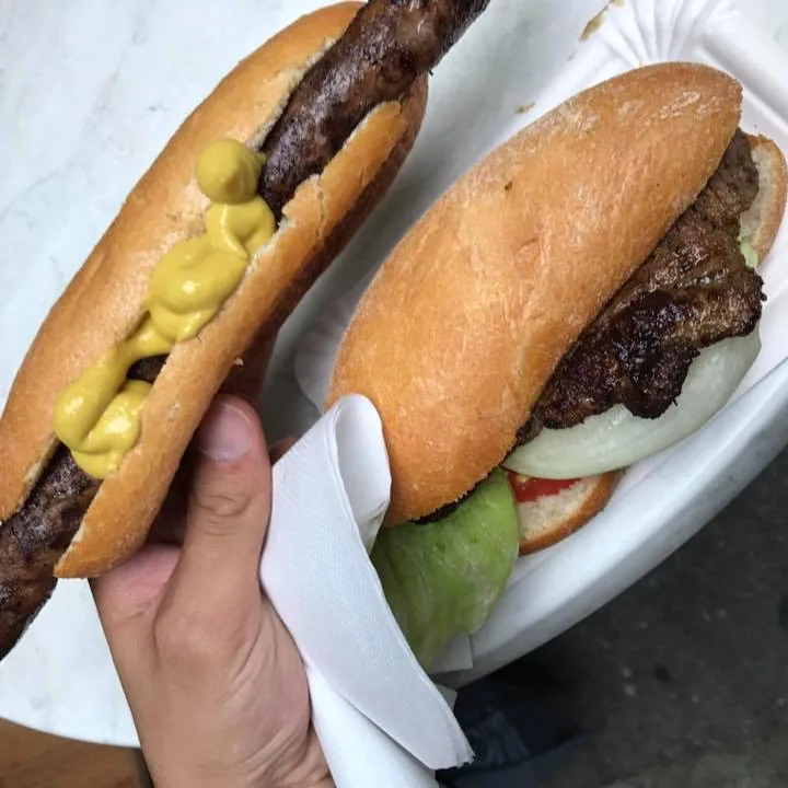 Bratwurst in a roll